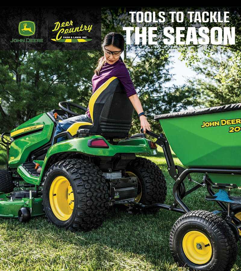 Get 0 percent for 9 mos on S100 and S200 mowers